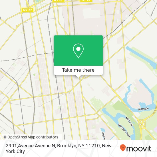 2901,Avenue Avenue N, Brooklyn, NY 11210 map