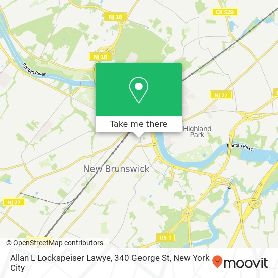 Mapa de Allan L Lockspeiser Lawye, 340 George St