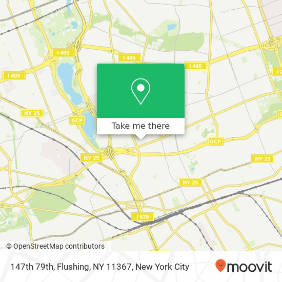 Mapa de 147th 79th, Flushing, NY 11367