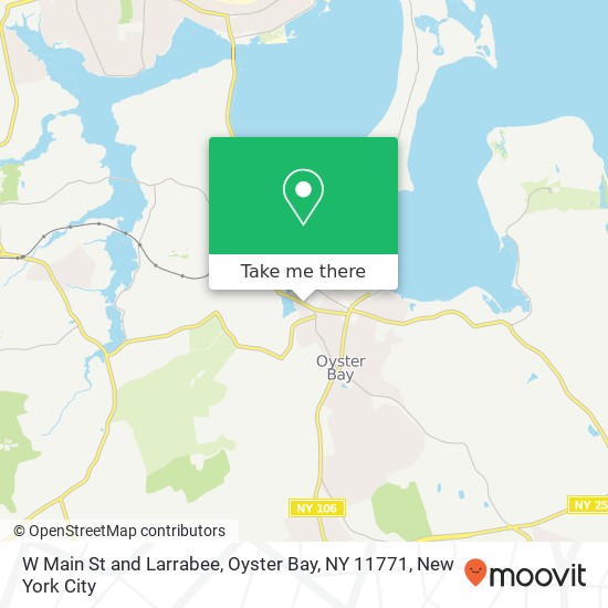 Mapa de W Main St and Larrabee, Oyster Bay, NY 11771