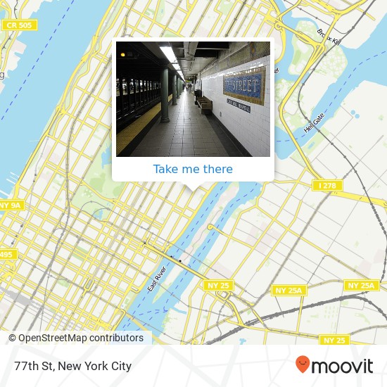 77th St, New York, NY 10075 map