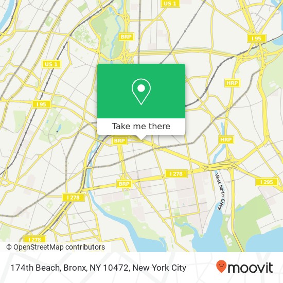 Mapa de 174th Beach, Bronx, NY 10472