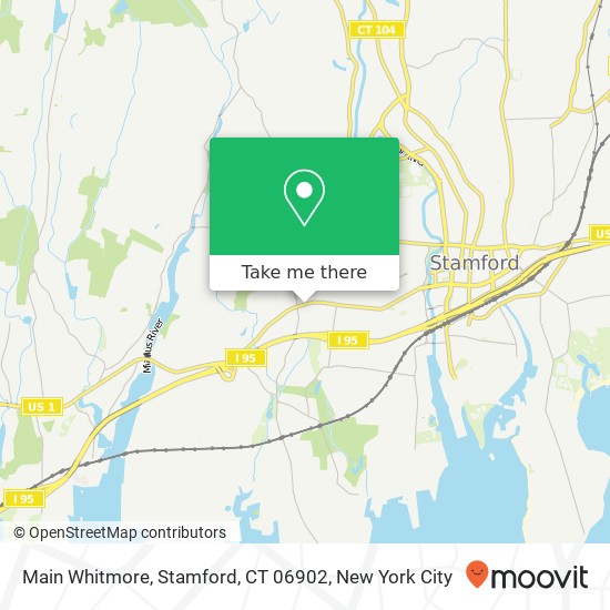 Mapa de Main Whitmore, Stamford, CT 06902