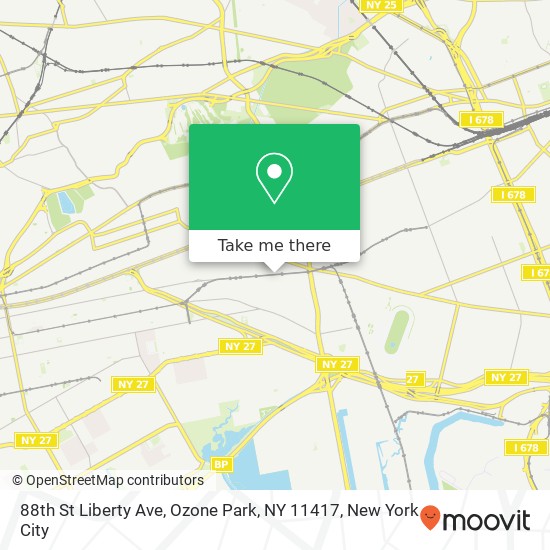 Mapa de 88th St Liberty Ave, Ozone Park, NY 11417