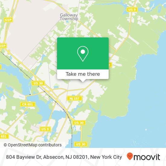 804 Bayview Dr, Absecon, NJ 08201 map