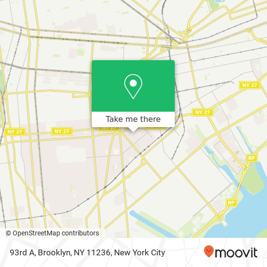 Mapa de 93rd A, Brooklyn, NY 11236