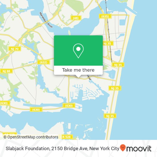 Slabjack Foundation, 2150 Bridge Ave map