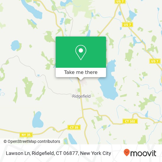 Mapa de Lawson Ln, Ridgefield, CT 06877