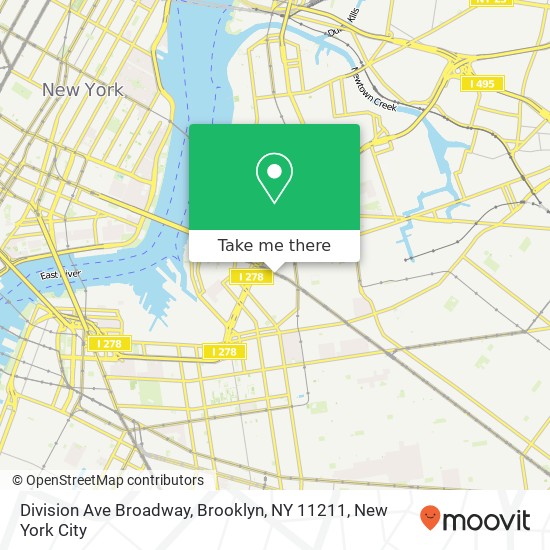 Division Ave Broadway, Brooklyn, NY 11211 map