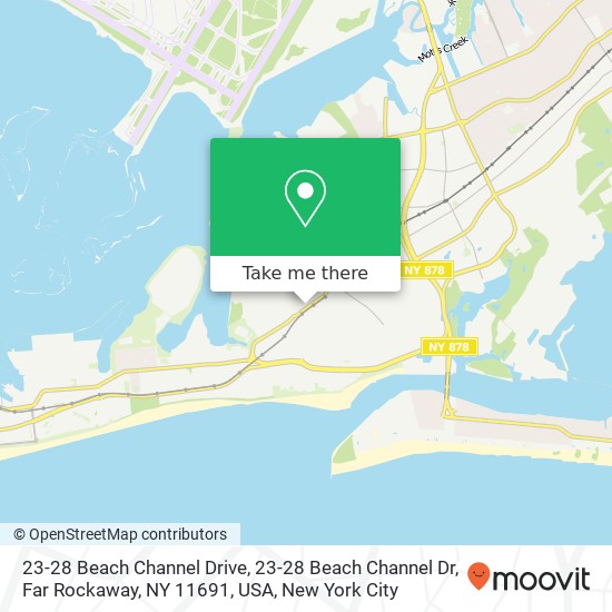 Mapa de 23-28 Beach Channel Drive, 23-28 Beach Channel Dr, Far Rockaway, NY 11691, USA