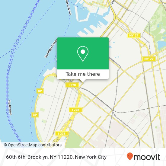 Mapa de 60th 6th, Brooklyn, NY 11220