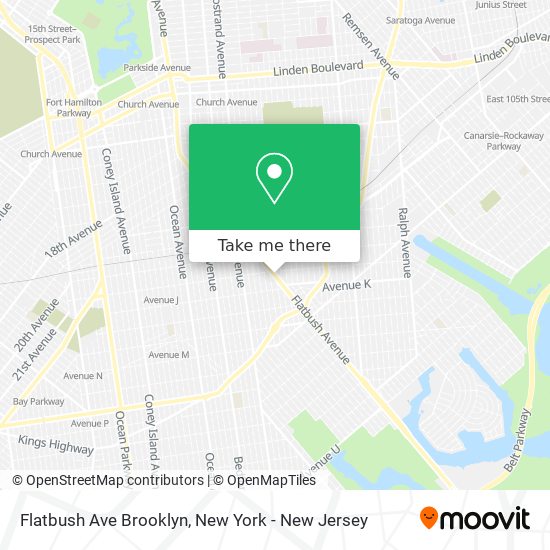 Flatbush Ave Brooklyn map