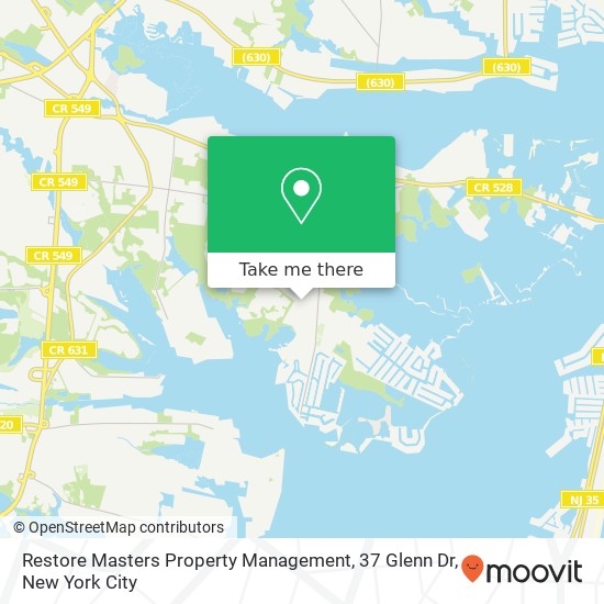 Restore Masters Property Management, 37 Glenn Dr map