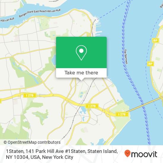 1Staten, 141 Park Hill Ave #1Staten, Staten Island, NY 10304, USA map