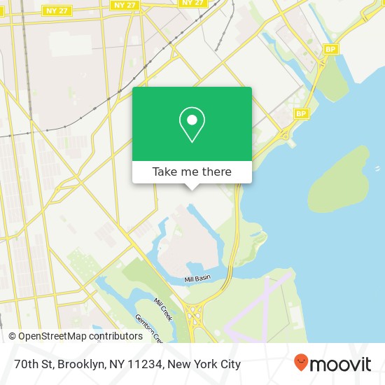 70th St, Brooklyn, NY 11234 map