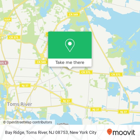 Bay Ridge, Toms River, NJ 08753 map