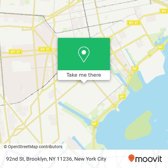 Mapa de 92nd St, Brooklyn, NY 11236