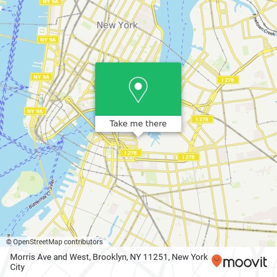 Mapa de Morris Ave and West, Brooklyn, NY 11251