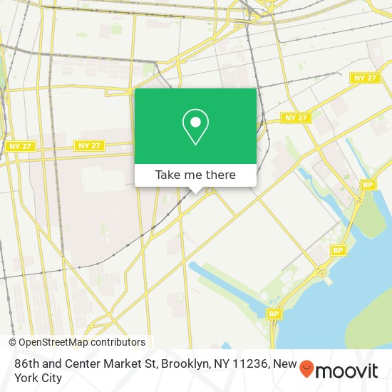 Mapa de 86th and Center Market St, Brooklyn, NY 11236