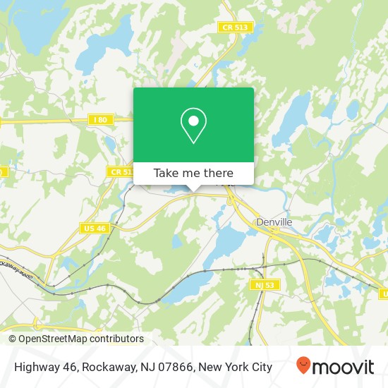 Mapa de Highway 46, Rockaway, NJ 07866