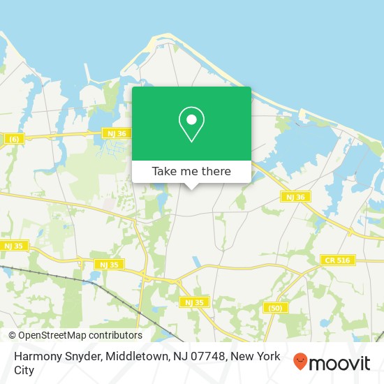 Mapa de Harmony Snyder, Middletown, NJ 07748