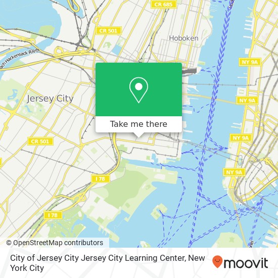 City of Jersey City Jersey City Learning Center map