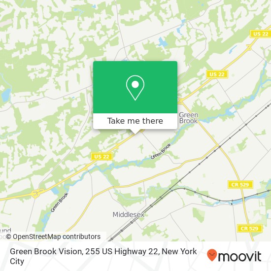 Mapa de Green Brook Vision, 255 US Highway 22