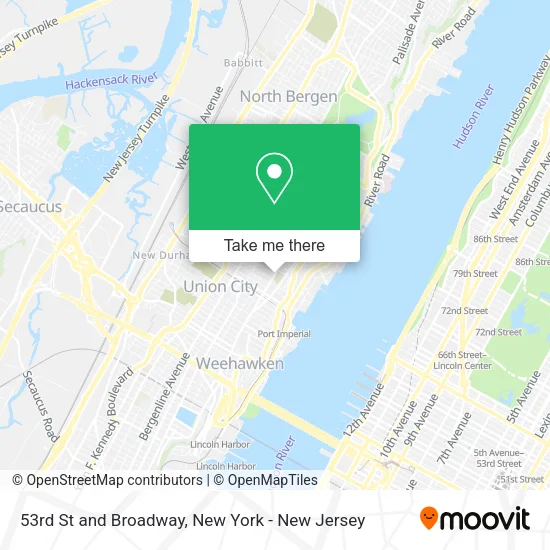 Mapa de 53rd St and Broadway