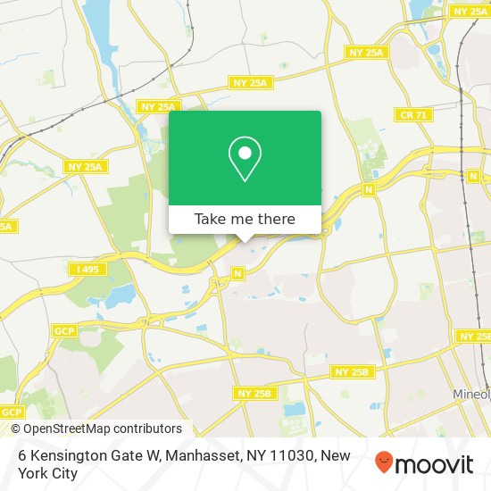 6 Kensington Gate W, Manhasset, NY 11030 map