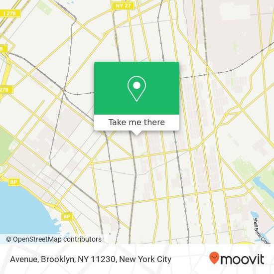 Mapa de Avenue, Brooklyn, NY 11230
