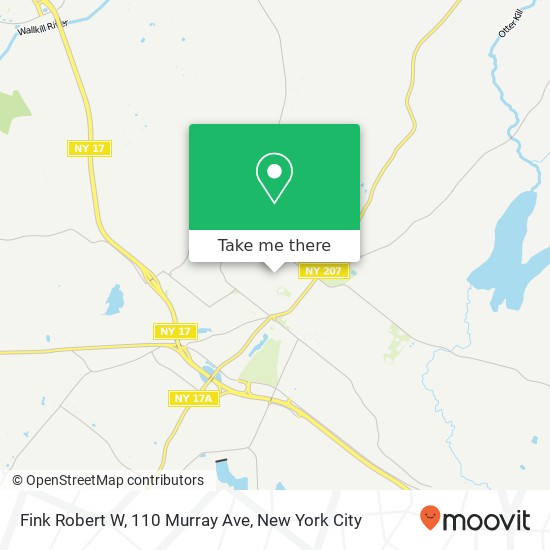 Mapa de Fink Robert W, 110 Murray Ave