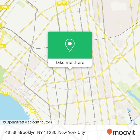 Mapa de 4th St, Brooklyn, NY 11230