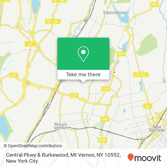 Central Pkwy & Burkewood, Mt Vernon, NY 10552 map