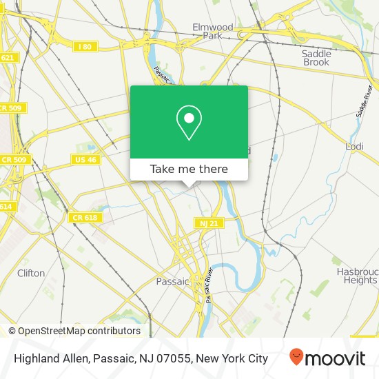 Highland Allen, Passaic, NJ 07055 map