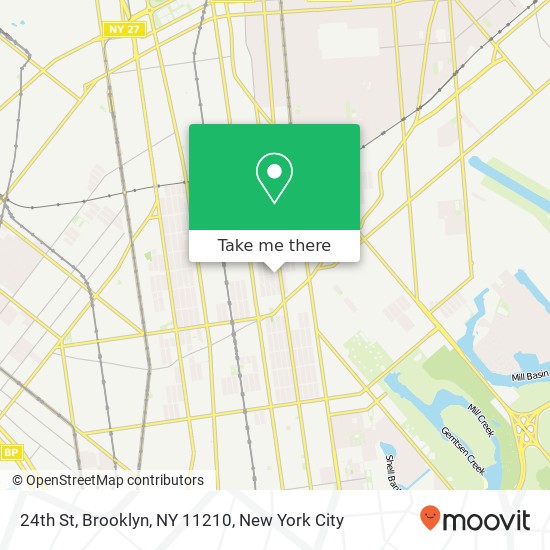 24th St, Brooklyn, NY 11210 map