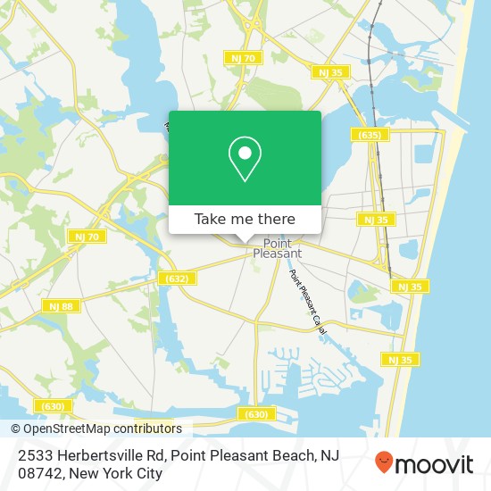 2533 Herbertsville Rd, Point Pleasant Beach, NJ 08742 map