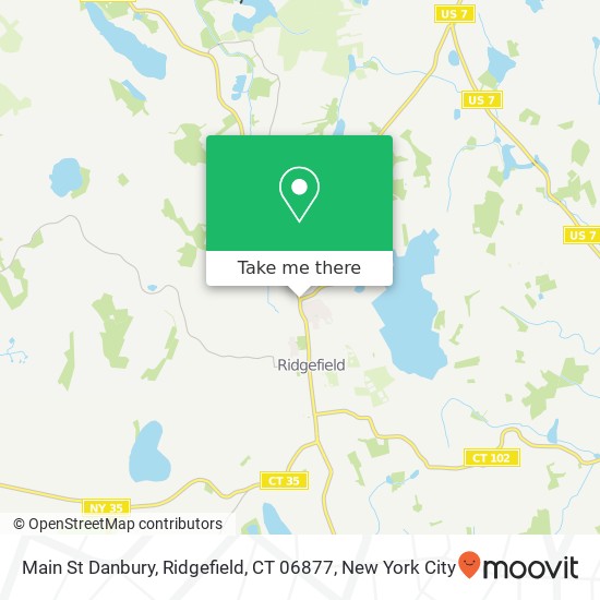Mapa de Main St Danbury, Ridgefield, CT 06877