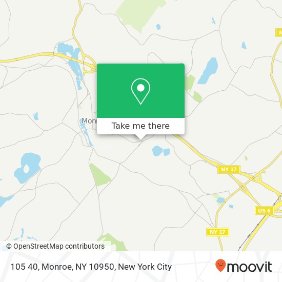 105 40, Monroe, NY 10950 map