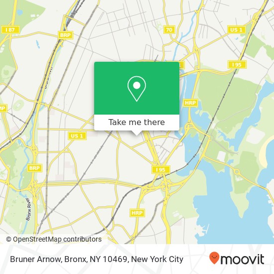 Mapa de Bruner Arnow, Bronx, NY 10469