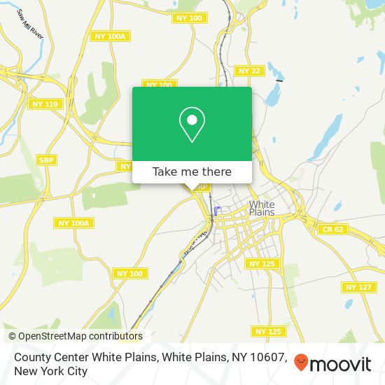 Mapa de County Center White Plains, White Plains, NY 10607