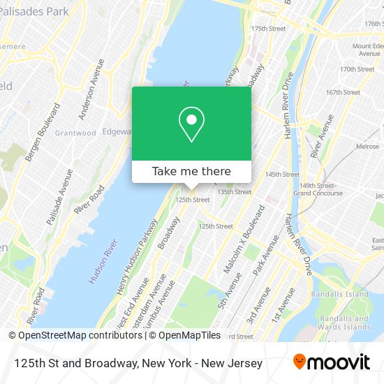 Mapa de 125th St and Broadway