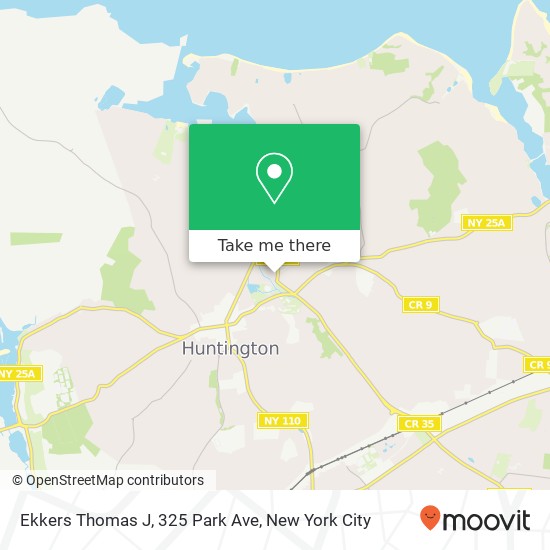 Mapa de Ekkers Thomas J, 325 Park Ave