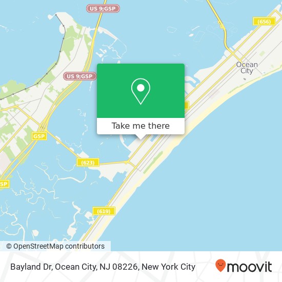 Bayland Dr, Ocean City, NJ 08226 map