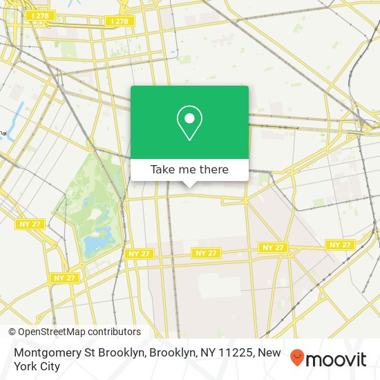 Montgomery St Brooklyn, Brooklyn, NY 11225 map