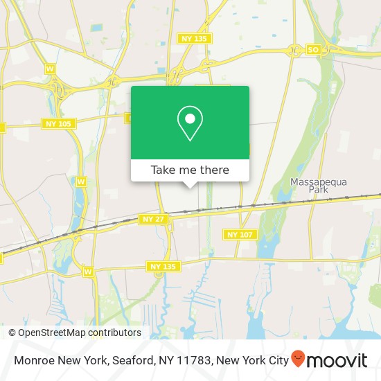 Monroe New York, Seaford, NY 11783 map