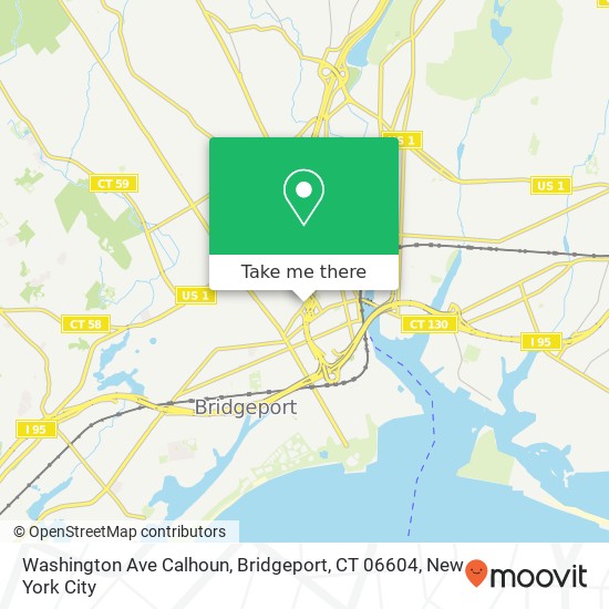 Washington Ave Calhoun, Bridgeport, CT 06604 map