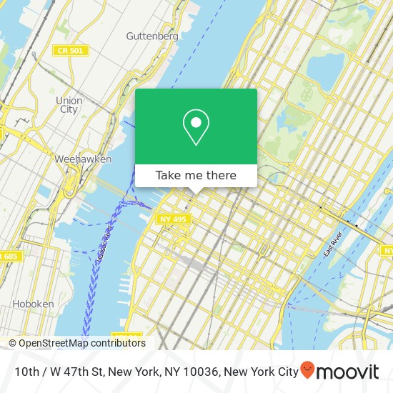 Mapa de 10th / W 47th St, New York, NY 10036