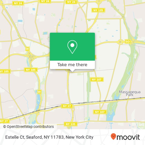 Mapa de Estelle Ct, Seaford, NY 11783