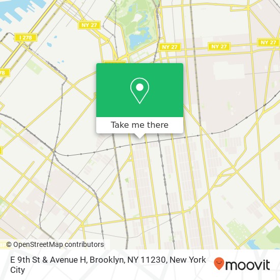 E 9th St & Avenue H, Brooklyn, NY 11230 map