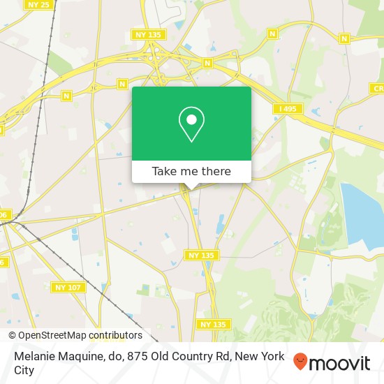 Mapa de Melanie Maquine, do, 875 Old Country Rd